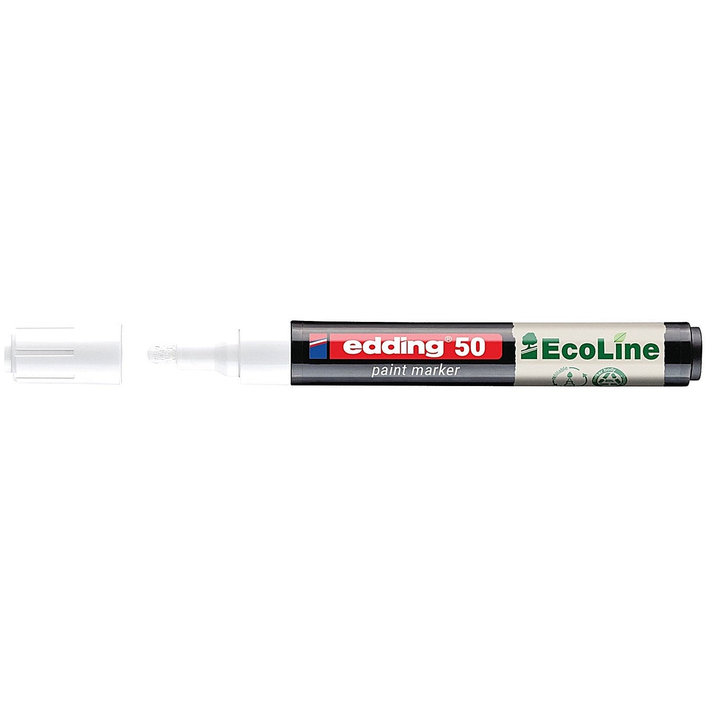 Edding E-50 Water-Based Paint Marker Medium White (Pack of 10)