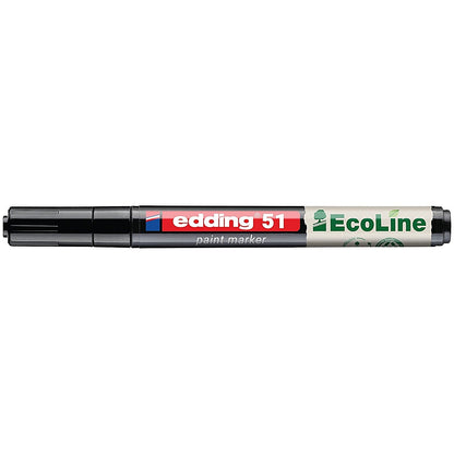 Edding E-51 Water-Based Paint Marker Fine Black (Pack of 10)