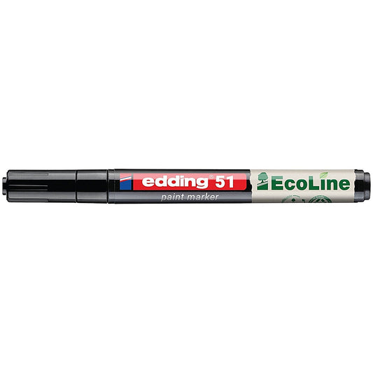 Edding E-51 Water-Based Paint Marker Fine Black (Pack of 10)