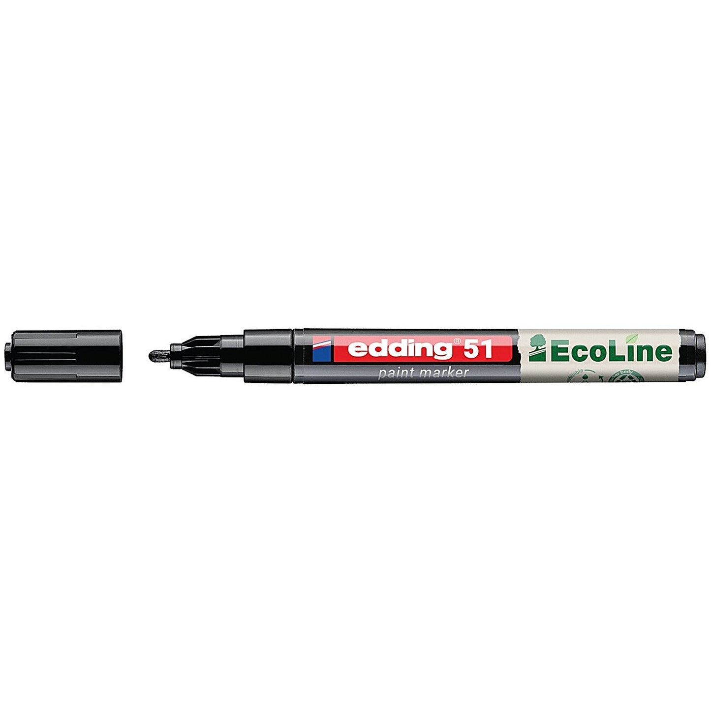 Edding E-51 Water-Based Paint Marker Fine Black (Pack of 10)
