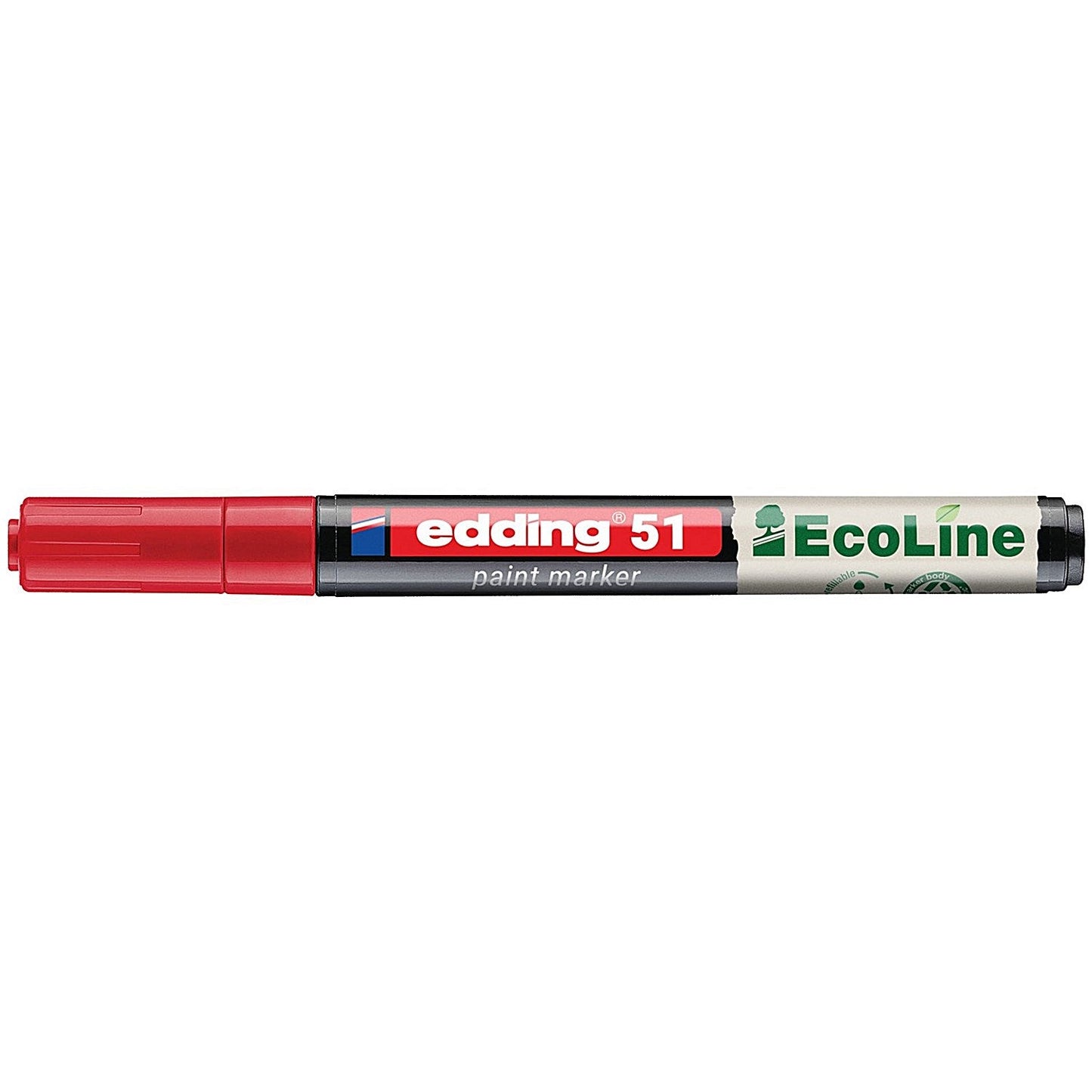 Edding E-51 Water-Based Paint Marker Fine Red (Pack of 10)