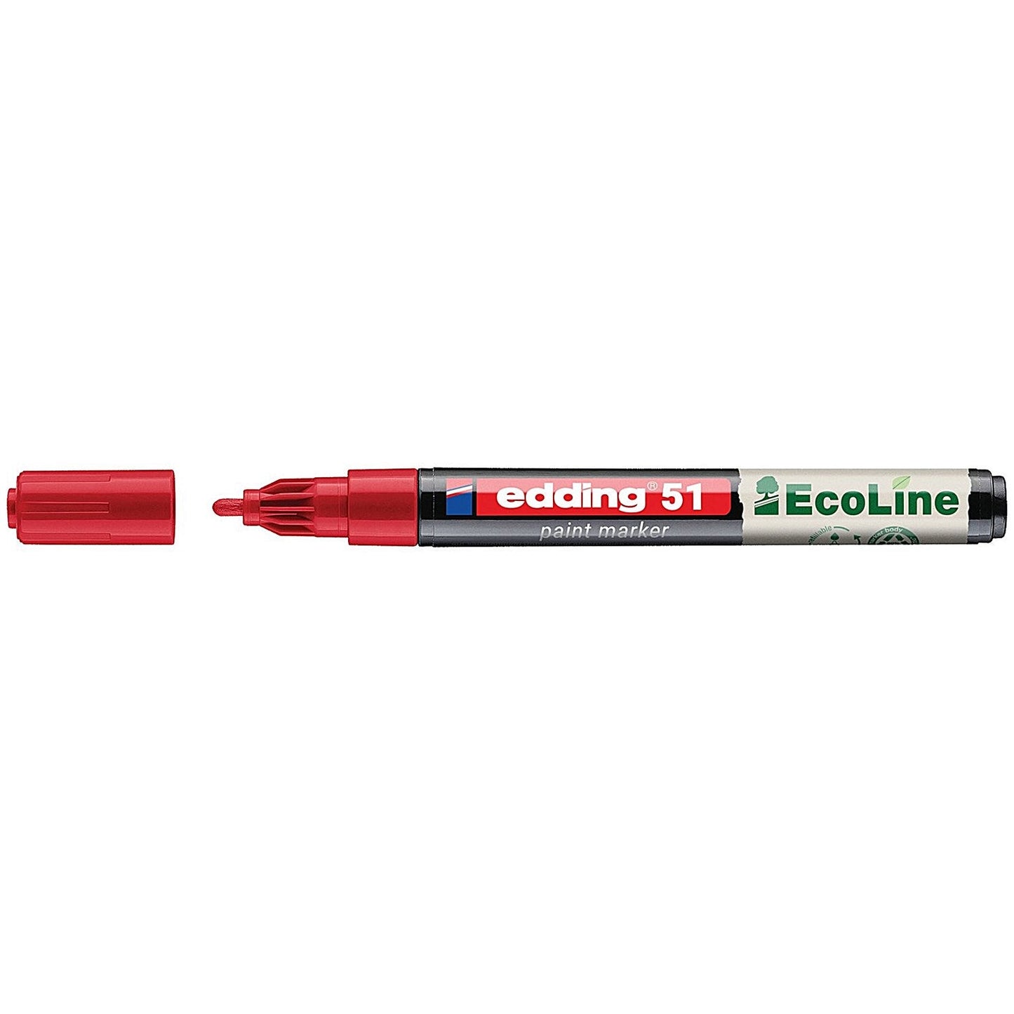 Edding E-51 Water-Based Paint Marker Fine Red (Pack of 10)