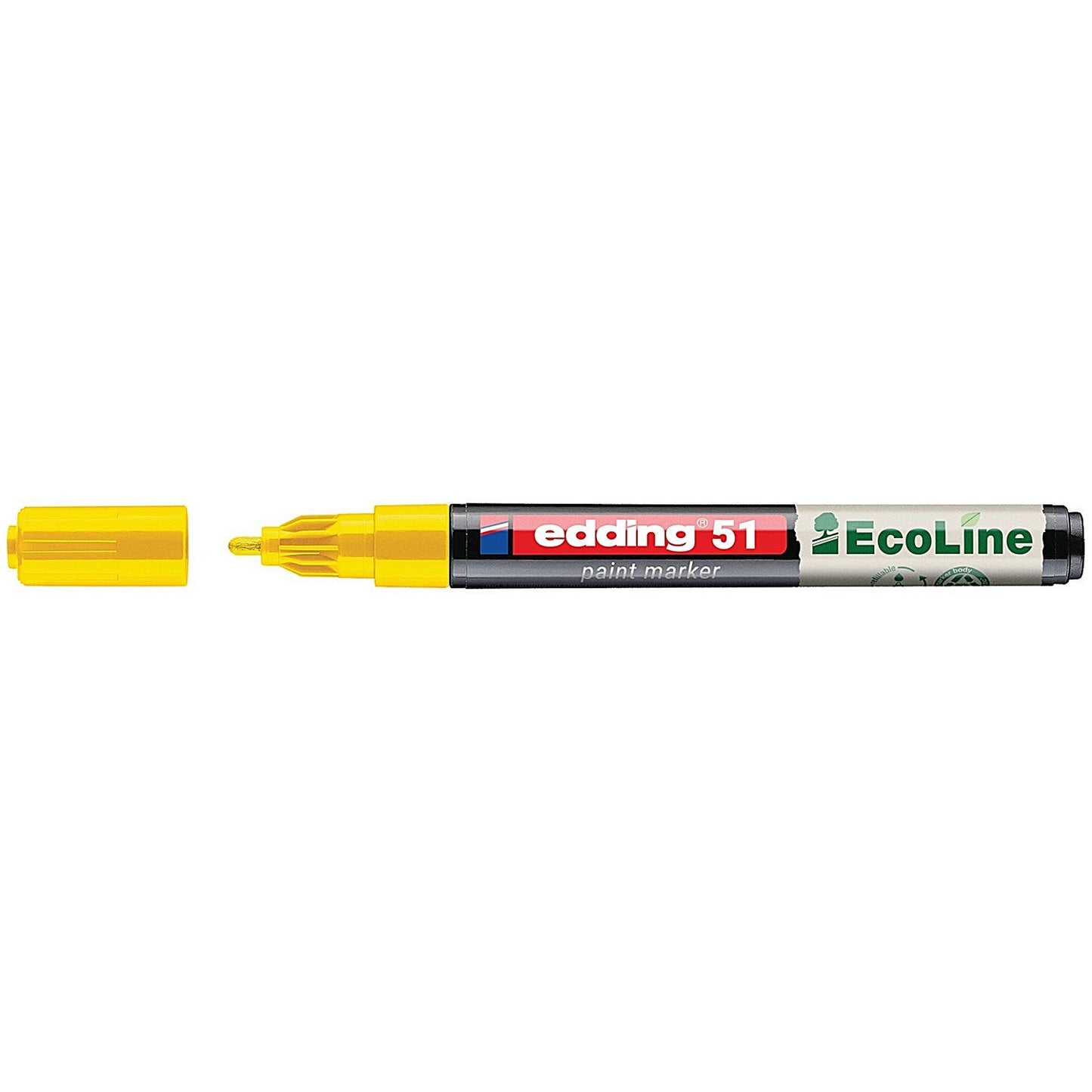 Edding E-51 Water-Based Paint Marker Fine Yellow (Pack of 10)