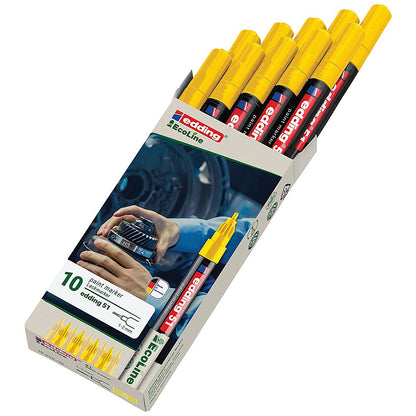 Edding E-51 Water-Based Paint Marker Fine Yellow (Pack of 10) Easy2Order : ED07258
