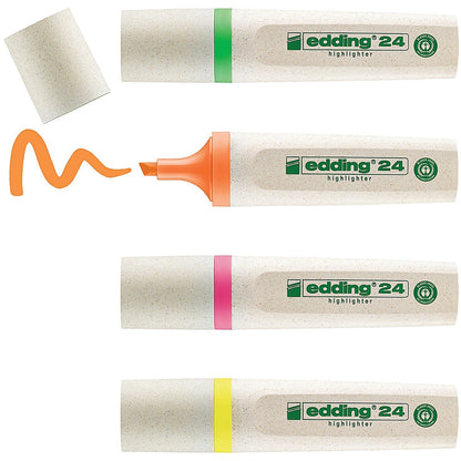 Edding 24 Ecoline Water-Based Highlighter Assorted (Pack of 48)