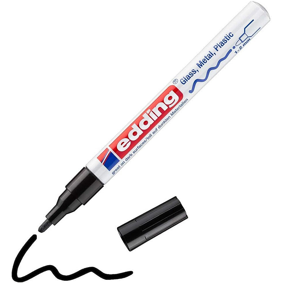 Edding 751 Bullet Tip Paint Marker Fine Black (Pack of 10) 4-751001