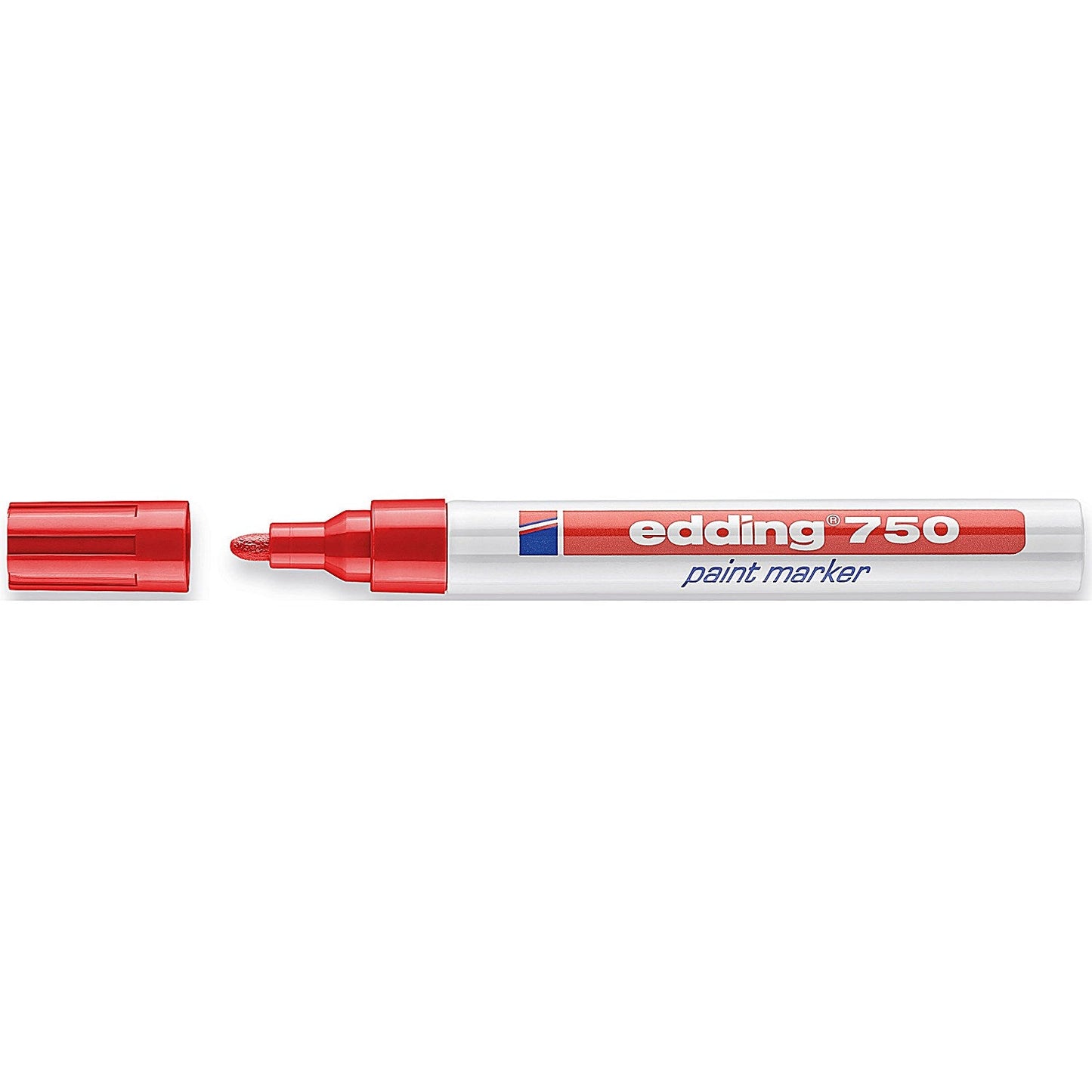 Edding 750 Paint Marker, Bullet Tip, Red, Pack of 10