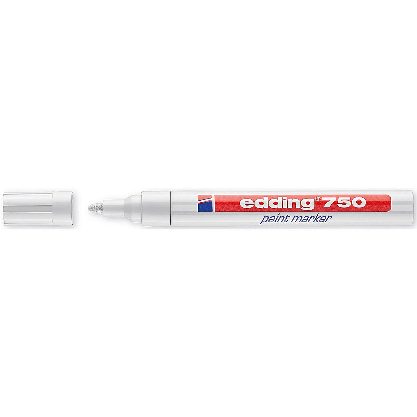Edding 750 Paint Marker, Bullet Tip, White, Pack of 10