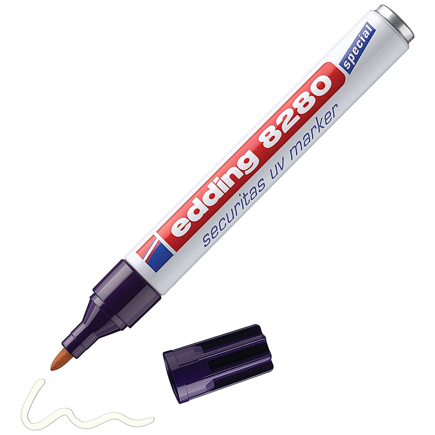 Edding 8280 Securitas UV Marker, Clear, Pack of 10