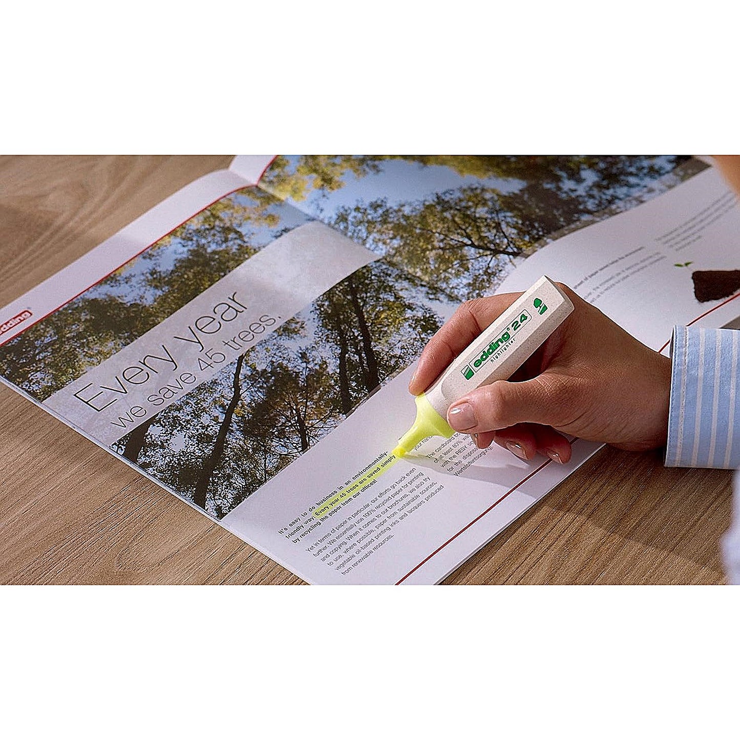 Edding 24 Ecoline Highlighters Yellow (Pack of 10)