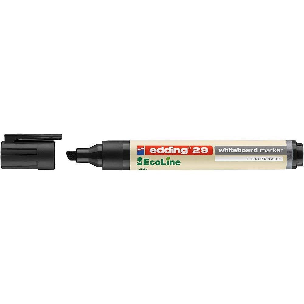 Edding 29 Ecoline Whiteboard Marker, Black, Pack of 10