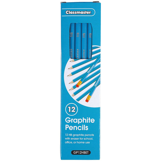 Classmaster HB Pencil Eraser Tip (Pack of 12)