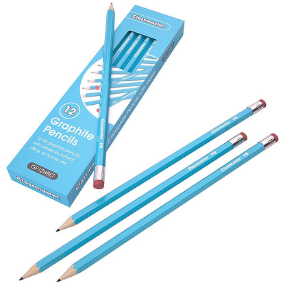 Classmaster HB Pencil Eraser Tip (Pack of 12)
