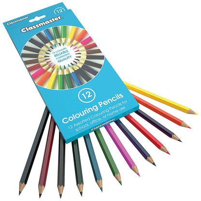 Classmaster Colouring Pencils, Assorted, Pack of 12