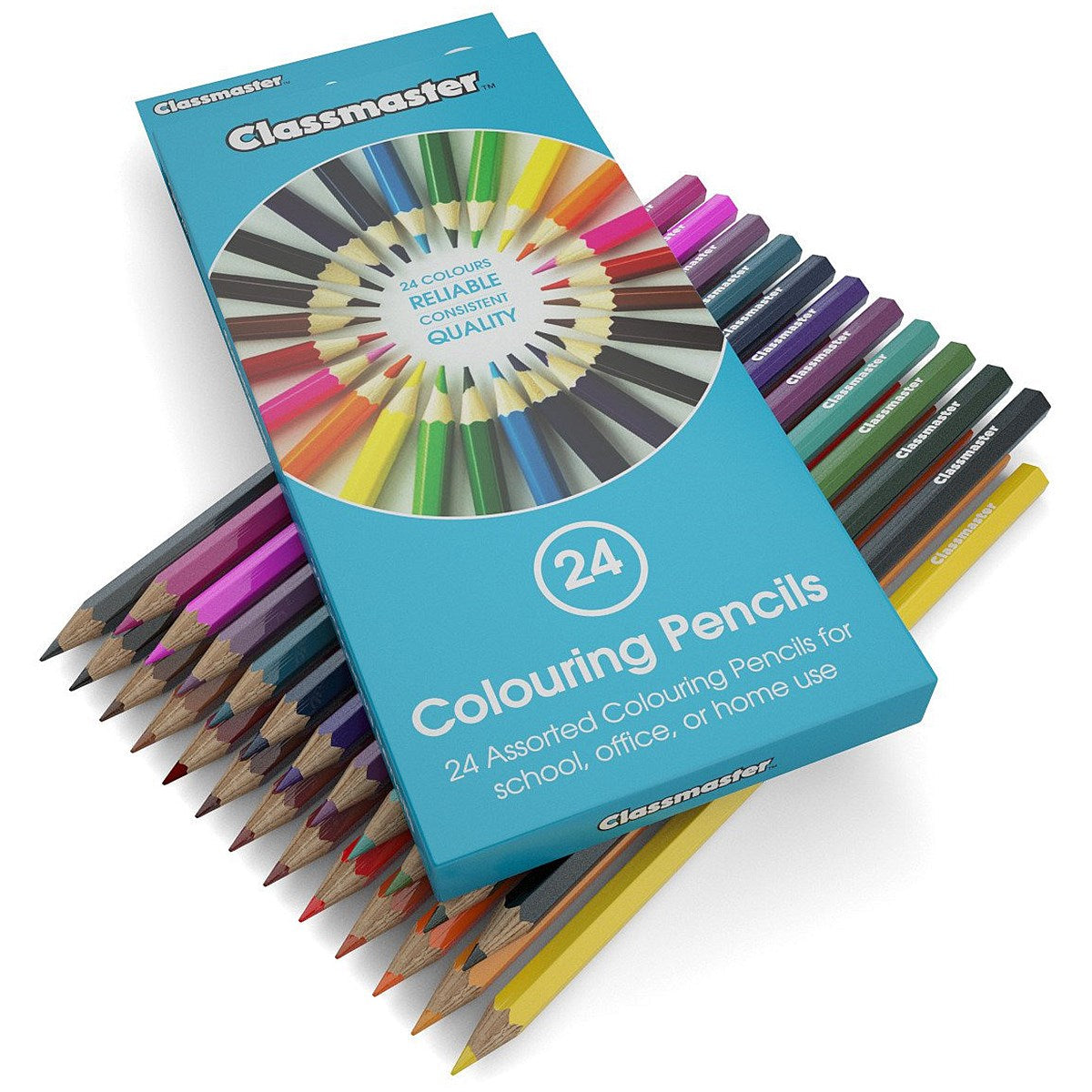 Classmaster Colouring Pencils, Assorted, Pack of 24 Easy2Order : EG60068