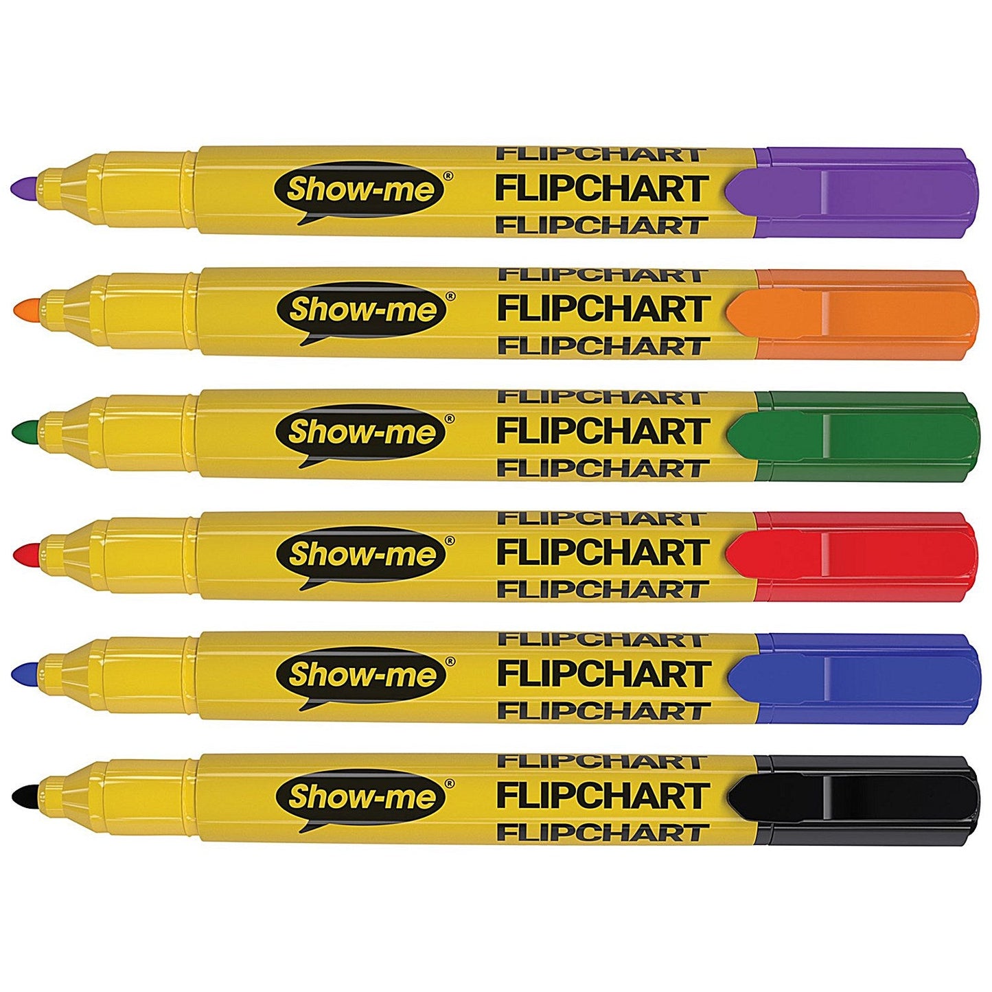 Show-me Flipchart Markers, Assorted, Pack of 48