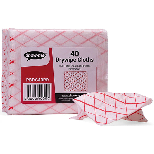 Show-me Plant Based Drywipe Eraser Cloths, Assorted, Pack of 40 Easy2Order : EG63548