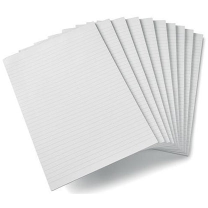 Graffico Recycled Memo Pad, A4, Ruled, 160 Pages, White, Pack of 10
