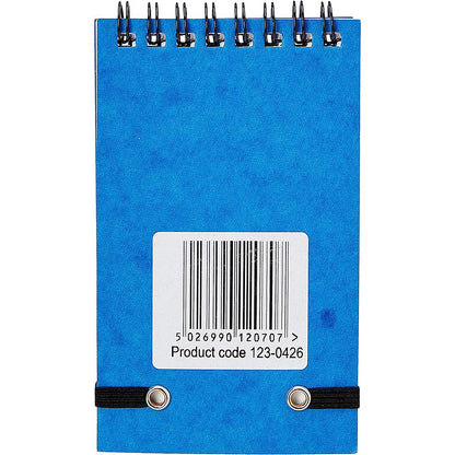 Graffico Wirebound Pocket Notebook, A7, Ruled, 120 Pages, Blue