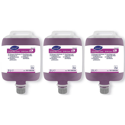 Suma Bac Conc D10 Concentrated Detergent Disinfectant 2L (Pack of 3)
