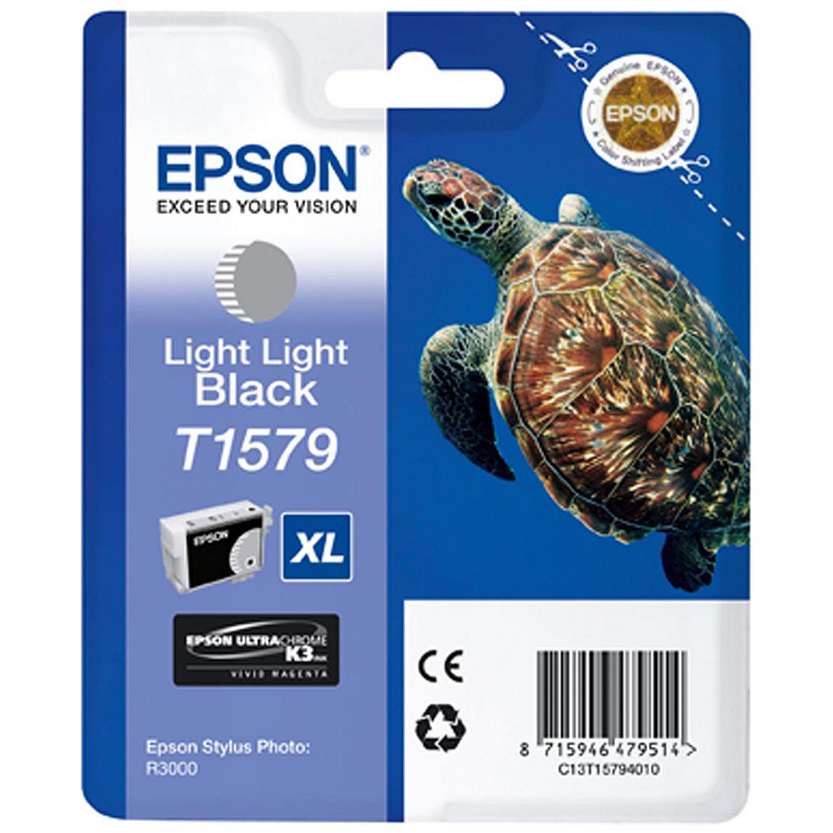 Epson T1579 XL Light Light Black High Yield Inkjet Cartridge