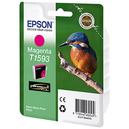 Epson T1593 Kingfisher Inkjet Cartridge Vivid Magenta