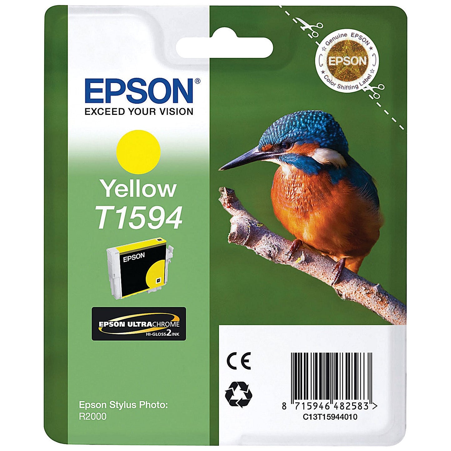 Epson T1594 Yellow UltraChrome Inkjet Cartridge