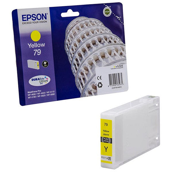 Epson 79 Tower of Pisa DURABrite Ultra Ink Cartridge Yellow C13T79144010