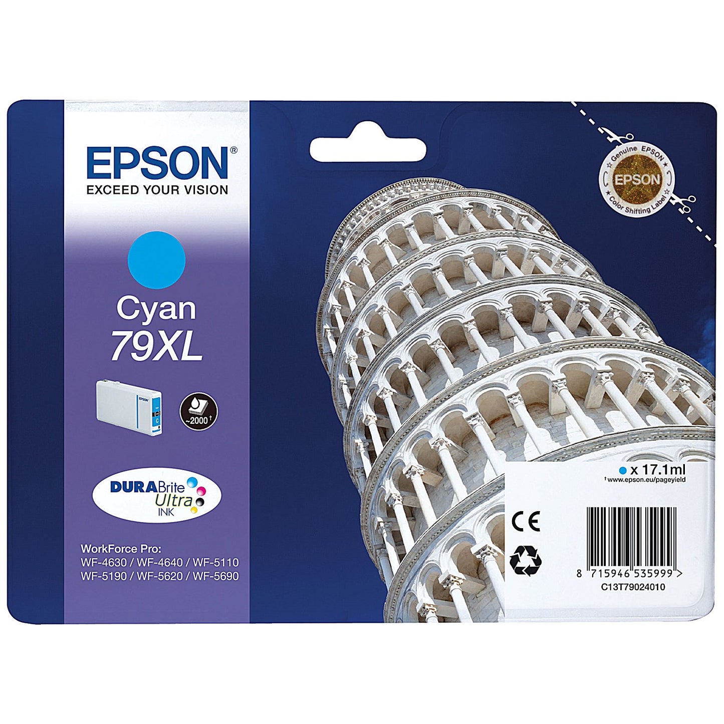 Epson 79XL Cyan High Yield Inkjet Cartridge