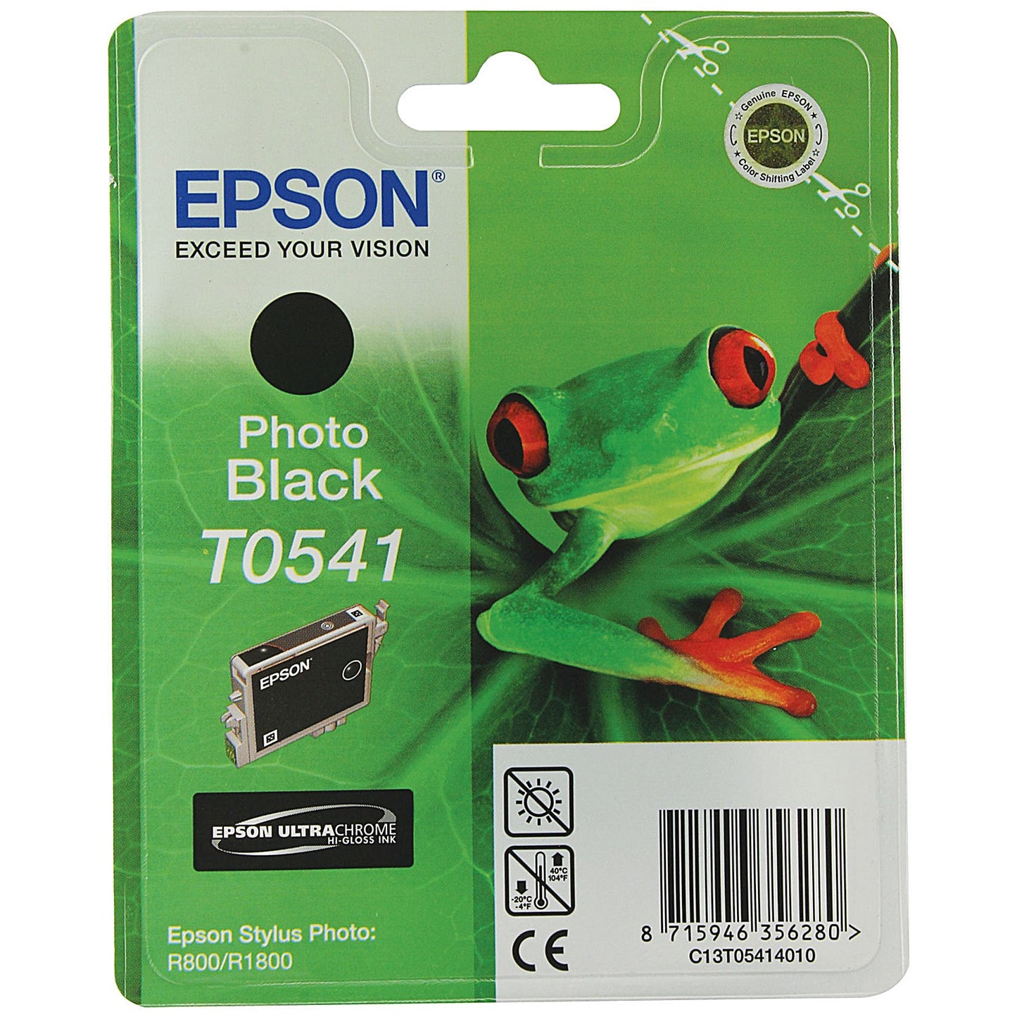 Epson T0541 Photo Black Inkjet Cartridge C13T05414010, T0541