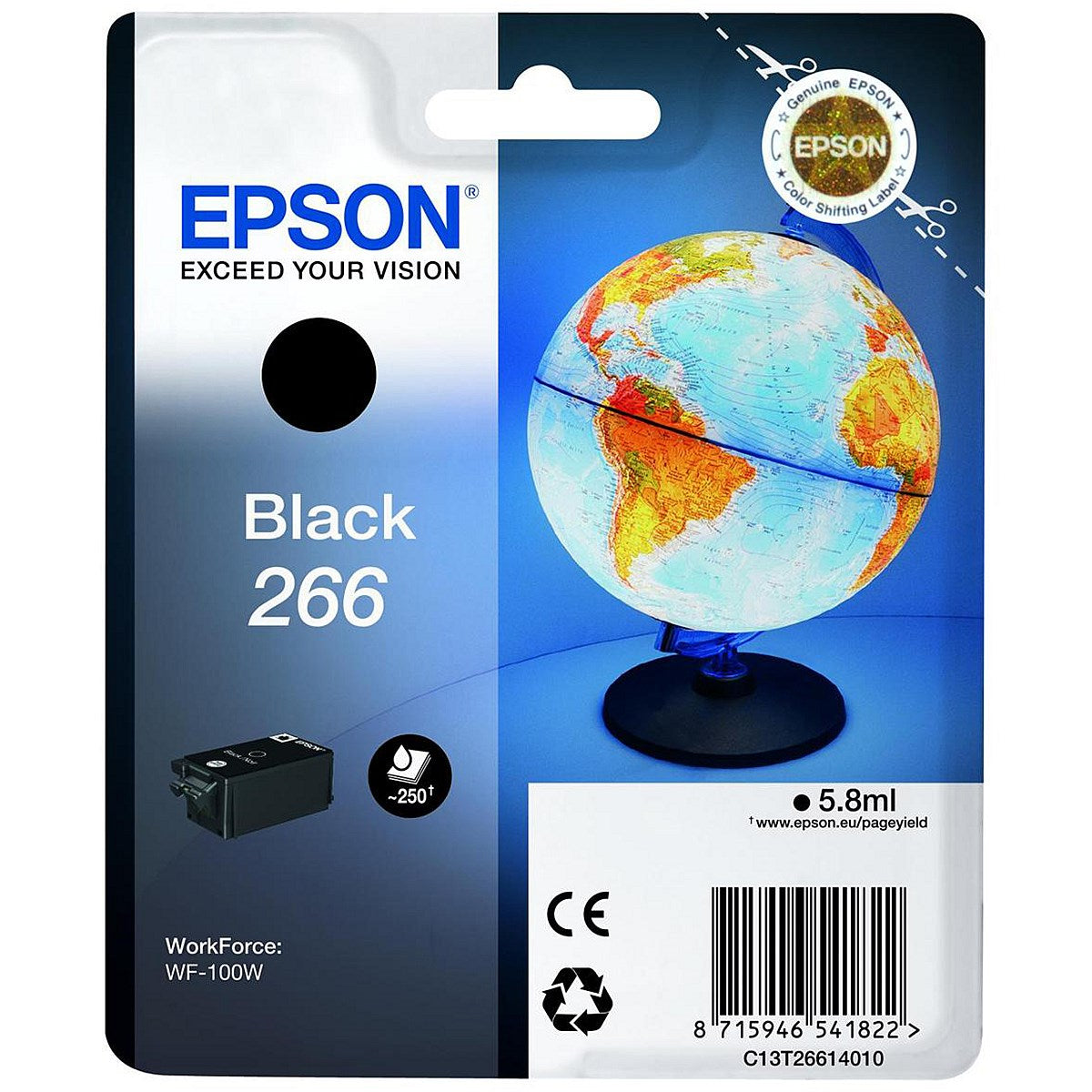 Epson 266 Globe Ink Cartridge Black C13T26614010