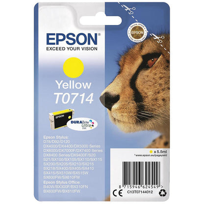 Epson T0714 Yellow DURABrite Inkjet Cartridge