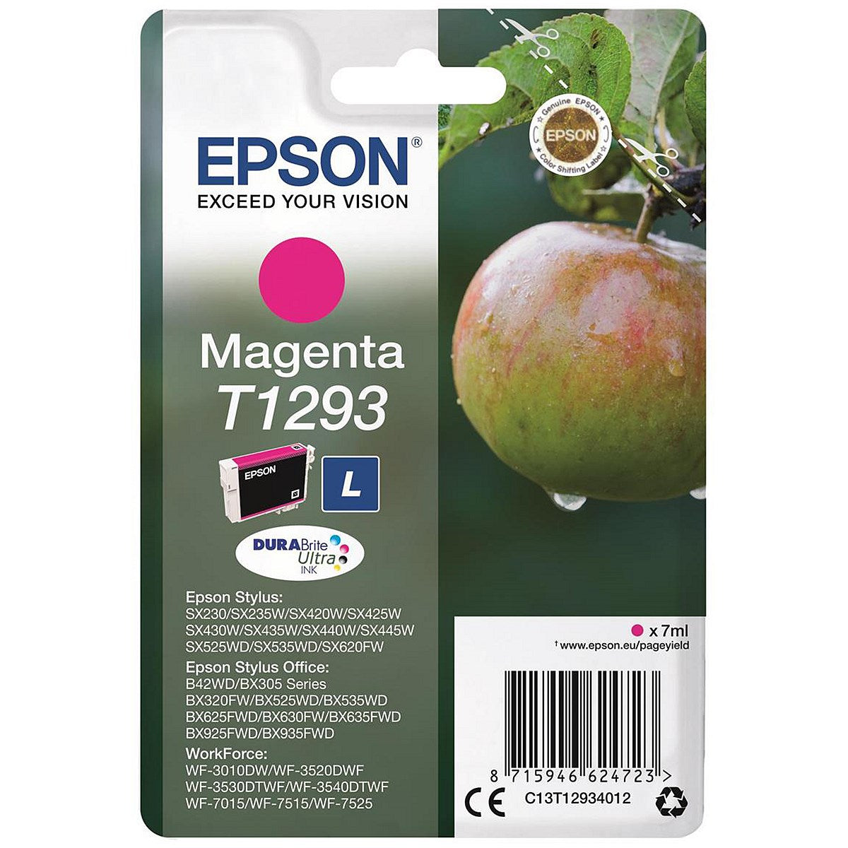 Epson T1293 Magenta DURABrite Inkjet Cartridge