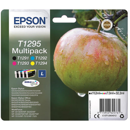 Epson T1295 Apple DURABrite Ultra Ink Cartridge CMYK Multipack C13T12954012
