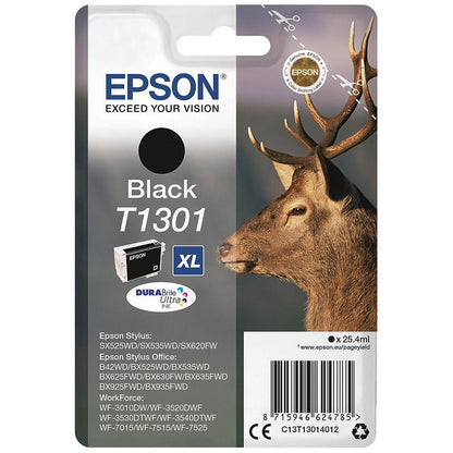 Epson T1301 XL Black High Yield DURABrite Inkjet Cartridge