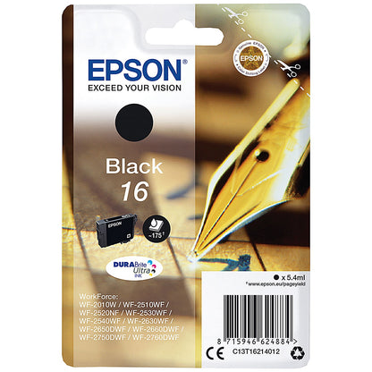 Epson 16 Black Inkjet Cartridge