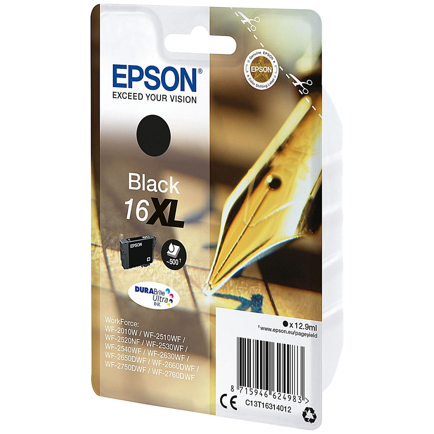 Epson 16XL Black High Yield Inkjet Cartridge