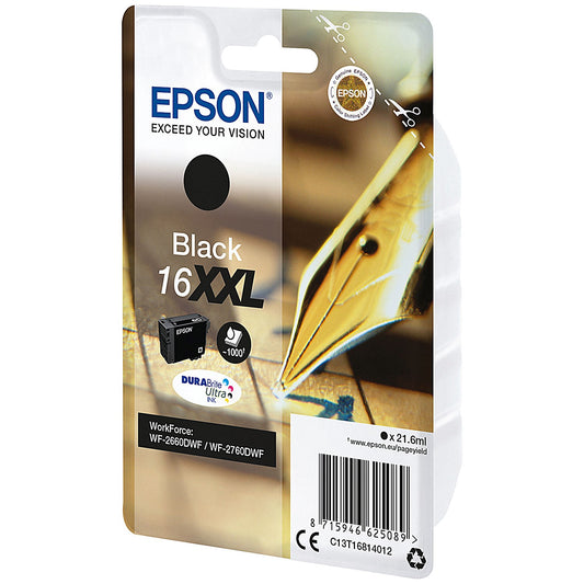 Epson 16XXL Pen and Crossword DURABrite Ultra Ink Cartridge Extra High Yield Black C13T16814012