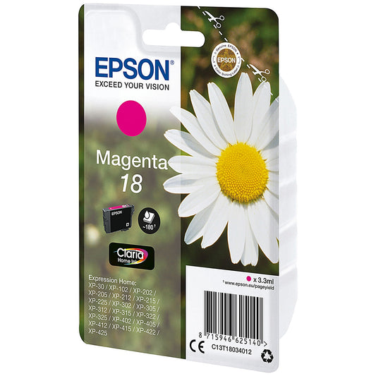 Epson 18 Daisy Claria Home Ink Cartridge Magenta C13T18034012