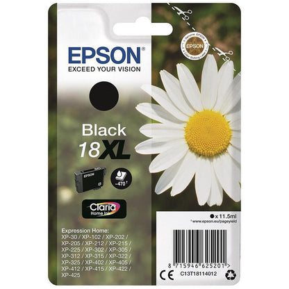 Epson 18XL Black High Yield Inkjet Cartridge