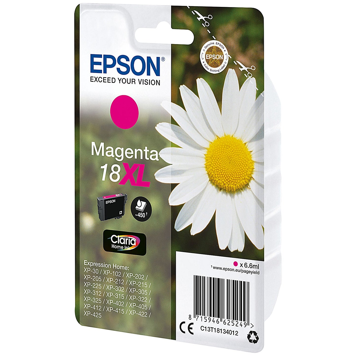 Epson 18XL Daisy Claria Home Ink Cartridge High Yield Magenta C13T18134012