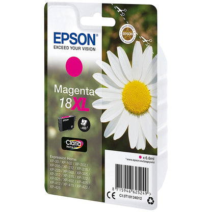 Epson 18XL Daisy Claria Home Ink Cartridge High Yield Magenta C13T18134012