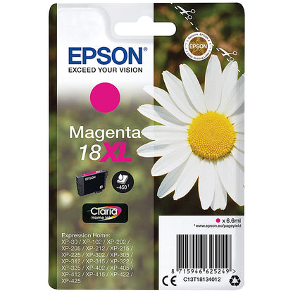 Epson 18XL Daisy Claria Home Ink Cartridge High Yield Magenta C13T18134012