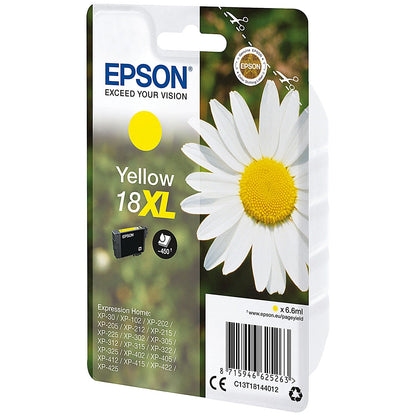 Epson 18XL Daisy Claria Home Ink Cartridge High Yield Yellow C13T18144012 Easy2Order : EP62526