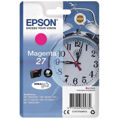 Epson 27 Inkjet Cartridge Alarm Clock Magenta