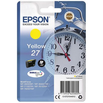 Epson 27 Inkjet Cartridge Alarm Clock Yellow