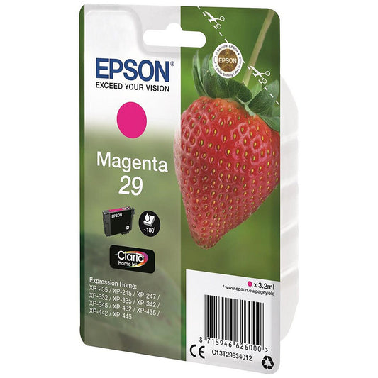Epson 29 Strawberry Claria Home Ink Cartridge Magenta C13T29834012