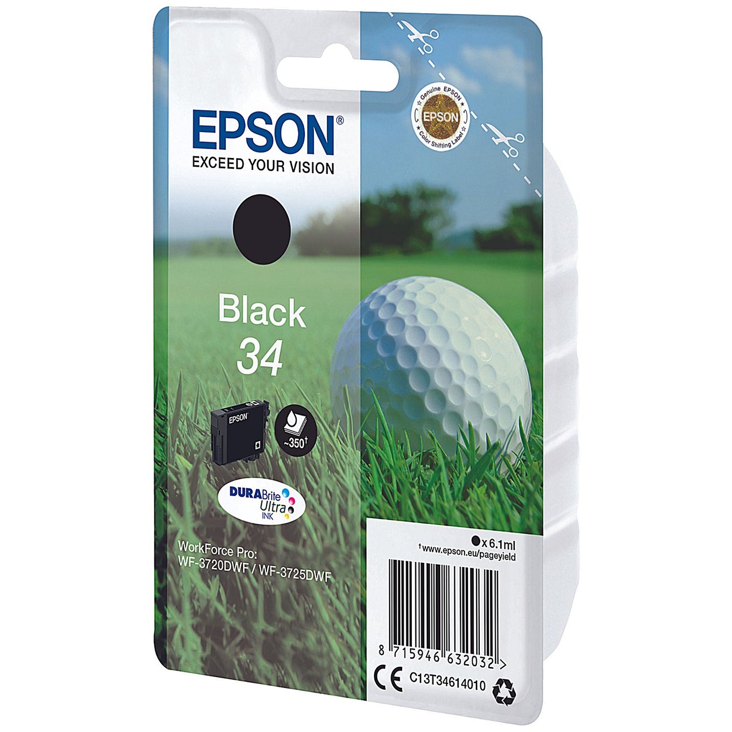 Epson DURABrite 34 Ultra Black Ink Cartridge