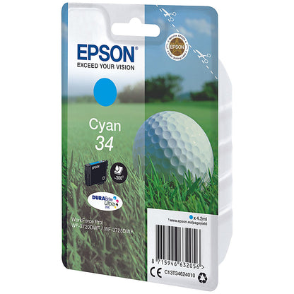Epson DURABrite 34 Ultra Cyan Ink Cartridge