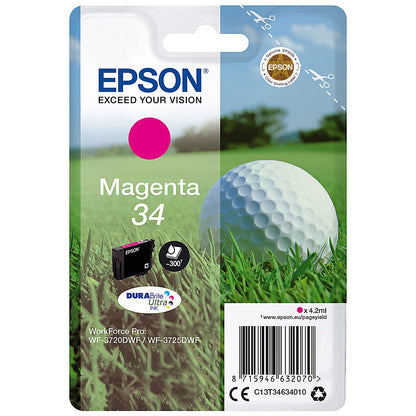 Epson DURABrite 34 Ultra Magenta Ink Cartridge